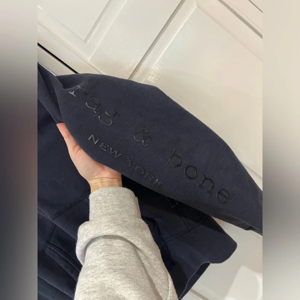 EUC Rag & Bone Zip Up Hoodie Brand on Sleeves